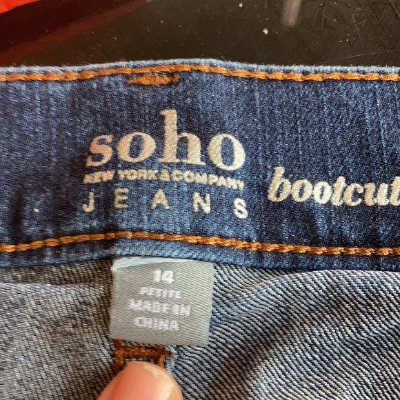 Soho jeans boot cut size 14 - Picture 5 of 6